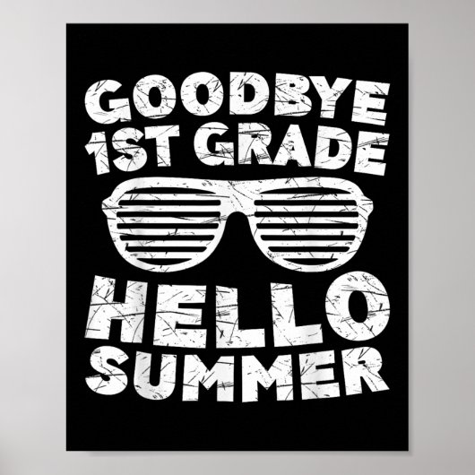 Afscheid eerste graad Hallo zomerreces eerste graa Poster (Voorkant)