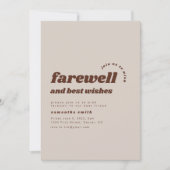 Afscheid en Beste Wensen Pensioen Verhuisfeest Kaart (Voorkant)