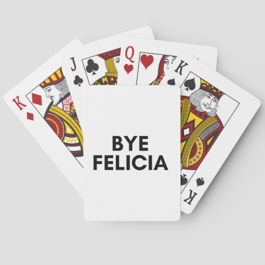 afscheid felicia pokerkaarten (Achterkant)