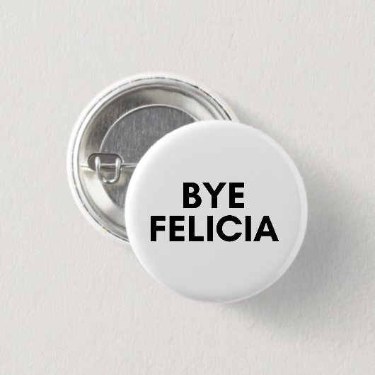 afscheid felicia ronde button 3,2 cm (Voorkant /achterkant)