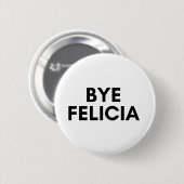 afscheid felicia ronde button 5,7 cm (Voorkant /achterkant)