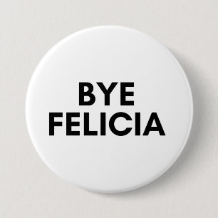 afscheid felicia ronde button 7,6 cm