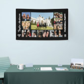 Afscheid Foto Collage Pensioen Feestje Welkom Spandoek (Beurs)