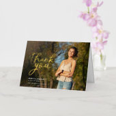 Afscheid Foto Script Grad Bedankt Kaart (Orchidee)