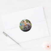 Afscheid Geschen Foto Klassieke Ronde Sticker (Envelop)