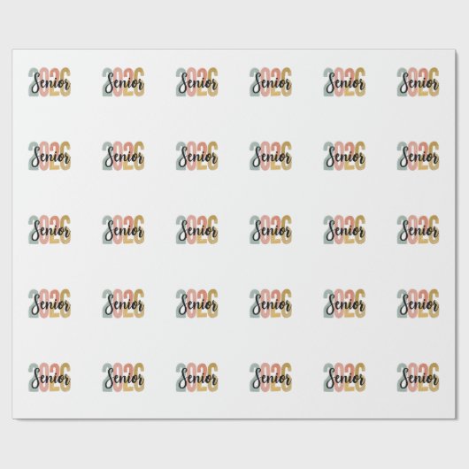 Afscheid Geschenk Afgestudeerden 2026 Cadeaupapier (Vlak)