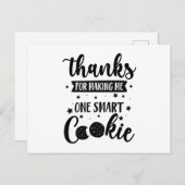 Afscheid Geschenk Dank Je Docent Waardering Koekje Briefkaart (Voorkant / Achterkant)