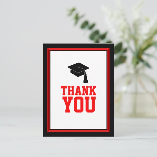 Afscheid Geslaagd Bedankt Briefkaart (Staand voorkant)