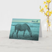 Afscheid Good Bye Horse nabij Lake Michigan Kaart (Gele Bloem)