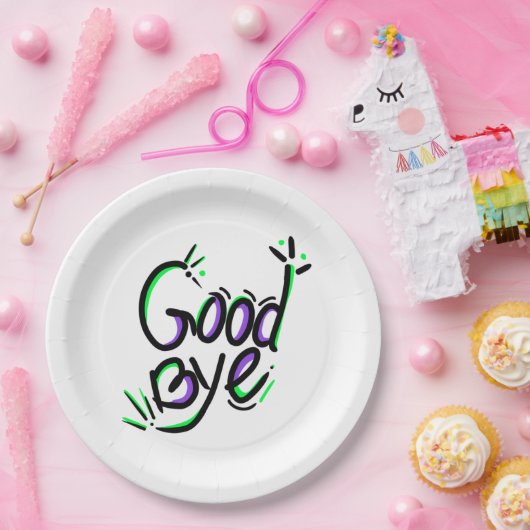 afscheid grappige citaten papieren bordje (Feest)