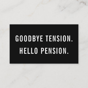 Afscheid Hallo Pensioen Funny Gag Retirement Visitekaartje
