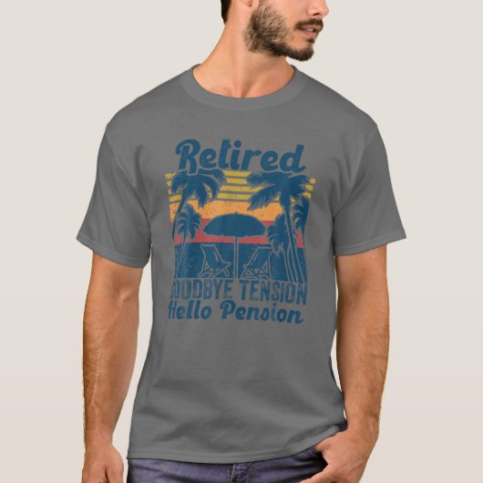 Afscheid Hallo Pensioen pensioen 2 T-shirt (Voorkant)