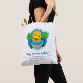 Afscheid Hallo Pensioen-uittredingsstrand Tote Bag (Dichtbij)