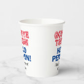 Afscheid Hallo Pensioenfeest Papieren Bekers (Links)