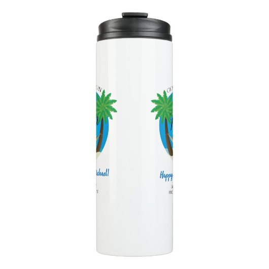 Afscheid Hallo Pensioenuitkering Thermosbeker (Voorkant)