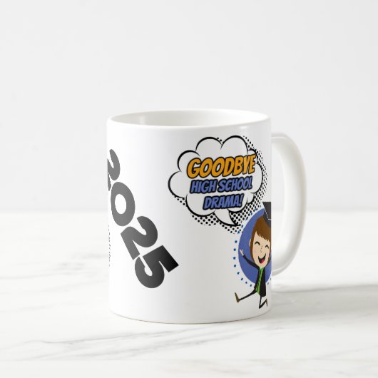 Afscheid High School Drama - Afstuderen Mok 2025 (Voorkant rechts)