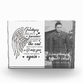 Afscheid is niet voor altijd een gedenkteken fotoblokken