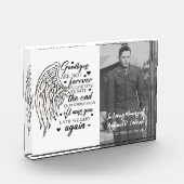 Afscheid is niet voor altijd een gedenkteken fotoblokken (Links)