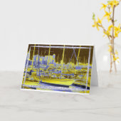 afscheid kaart (Gele Bloem)