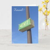 afscheid kaart (Gele Bloem)