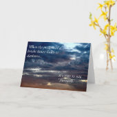 Afscheid Kaart (Gele Bloem)