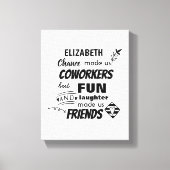 Afscheid Medewerker Baas - wij zijn Vrienden Maatw Canvas Afdruk (Voorkant)