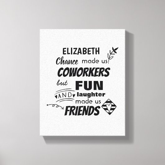 Afscheid Medewerker Baas - wij zijn Vrienden Maatw Canvas Afdruk (Voorkant)