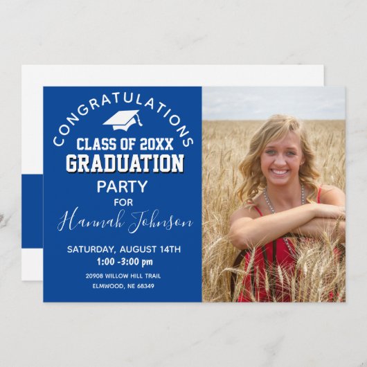 Afscheid middelbare school 2023 aankondiging (Voorkant / Achterkant)