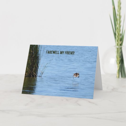 Afscheid mijn vriend kaart (Voorkant)