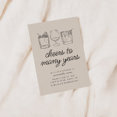 Afscheid Moving Pensioen Partij Nodig Drinken Kaart