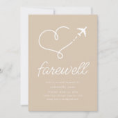 Afscheid Moving Pensioen Partij Uitnodigen met Vli Kaart (Voorkant)