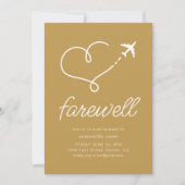 Afscheid Moving Pensioen Partij Uitnodigen met Vli Kaart (Voorkant)