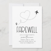 Afscheid Moving Pensioen Partij Uitnodigen met Vli Kaart (Voorkant)