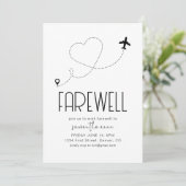 Afscheid Moving Pensioen Partij Uitnodigen met Vli Kaart (Staand voorkant)