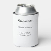 Afscheid naam klas van 20XX universiteitsnaam simp Blikjeskoeler (Blikje Voorkant)