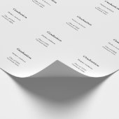 Afscheid naam klas van 20XX universiteitsnaam simp Cadeaupapier (Hoek)