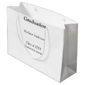 Afscheid naam klas van 20XX universiteitsnaam simp Groot Cadeauzakje (Achterkant Gekanteld)