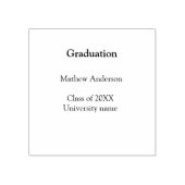 Afscheid naam klas van 20XX universiteitsnaam simp Rubberstempel (Afrduk)