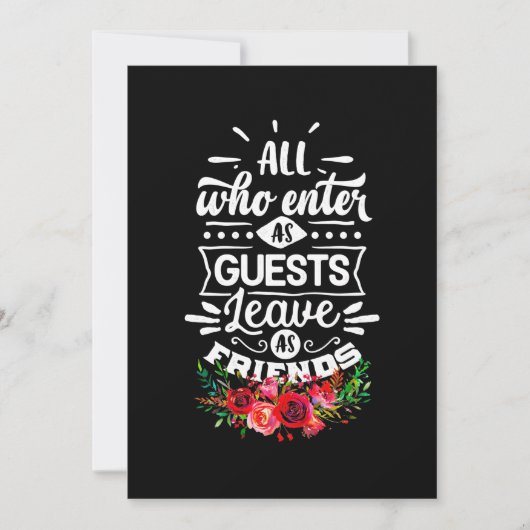 Afscheid Nemen Als Vrienden Kaart (Voorkant)