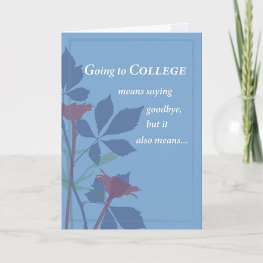 Afscheid nemen van college kaart (Voorkant)