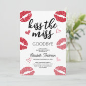 Afscheid nemen van de Single Life Bachelorette Par Kaart (Staand voorkant)