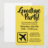 Afscheid nemen van feestelijke uitnodigingen (Voorkant / Achterkant)