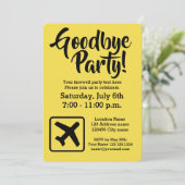 Afscheid nemen van feestelijke uitnodigingen (Staand voorkant)