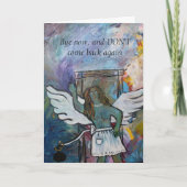 Afscheid nemen van slechte relatie kaart (Voorkant)