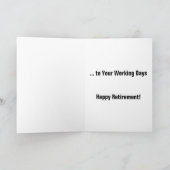 Afscheid nemen van uw werkdagpensioenkaart kaart (Binnen)