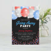 Afscheid Nemende Soldaat Rood, Wit en Blauw Kaart (Staand voorkant)