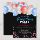 Afscheid Nemende Soldaat Rood, Wit en Blauw Kaart (Voorkant / Achterkant)