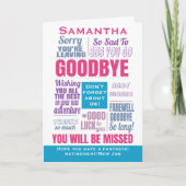 Afscheid Nieuwe Baan Pensioen Kaart (Voorkant)