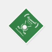 Afscheid pensioen golfclubs krans themafeest servet (Hoek)