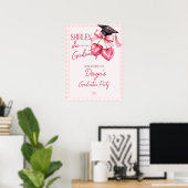 Afscheid roos welkom, Roze Coquette Poster (Thuiskantoor)